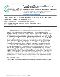 Cross-Cultural and Experiential Learning in El Salvador for Extension Specialists: Lessons Learned in the Field Nadia E