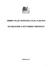 Establishing a Settlement Hierarchy