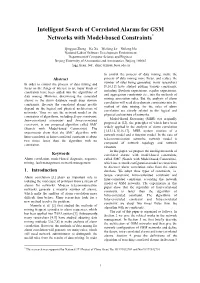 Intelligent Search of Correlated Alarms for GSM Networks with Model-Based Constraints*