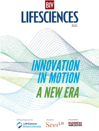 Lifesciences 2020 – Innovation in Motion
