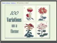 Reader Collection &gt; Exhibitions &gt; 100 Variations on a Theme