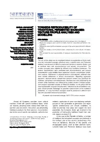 Texture Profile Analyses and Modelling