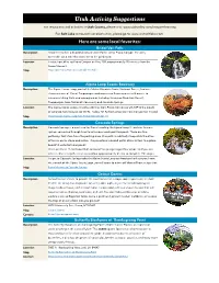 Copy of Utah Activity Suggestions 2019 IL