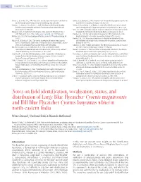 Notes on Field Identification, Vocalisation, Status, and Distribution
