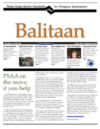 PSAA on the Move, If You Help