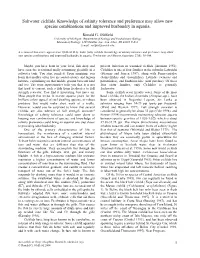 Saltwater Cichlids. Knowledge of Salinity Tolerance and Preference May Allow New Species Combinations and Improved Husbandry in Aquaria