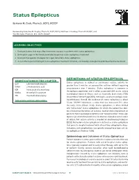 Status Epilepticus