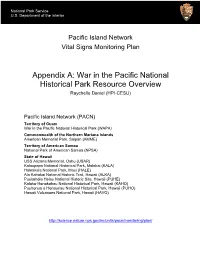 Appendix A: War in the Pacific National Historical Park Resource Overview Raychelle Daniel (HPI-CESU)