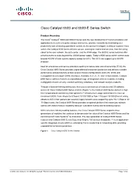 Cisco Catalyst 6500 and 6500-E Series Switch