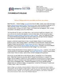 For Immediate Release