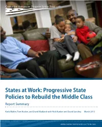 Progressive State Policies to Rebuild the Middle Class Report Summary