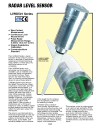 Radar Level Sensor
