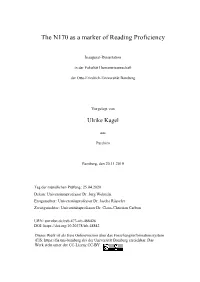 The N170 As a Marker of Reading Proficiency