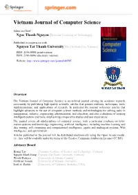 Vietnam Journal of Computer Science