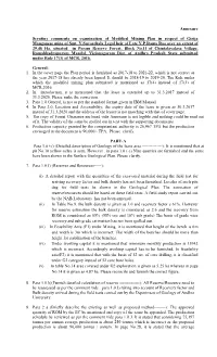 Annexure Scrutiny Comments on Examination of Modified Mining