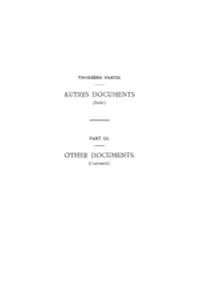 Autres Documents Other Documents