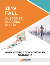 Fall 2019 Push Notification
