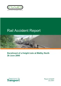 Rail Accident Report
