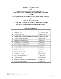 Request for Proposals for Design, Construction And