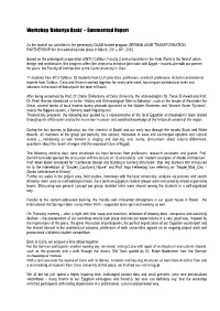 Bahariya Oasis’ – Summarized Report