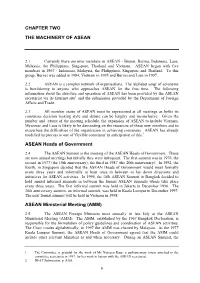 Chapter 2: the Machinery of ASEAN