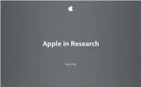Clustering and Apple