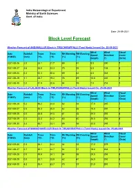 Tiruchirapalli District on Day 1 (26.09.2021)