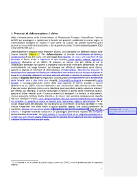 1. Processi Di Deforestazione: I Driver