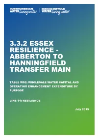 3.3.2 Essex Resilience - Abberton to Hanningfield Transfer Main