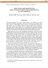 Adaptation and Delimitation Some Thoughts About the Kanurization of the Gamergu