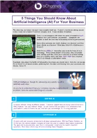 AI) for Your Business