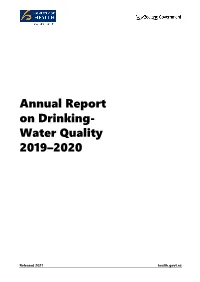 Annual Report on Drinking Water Quality 2019-2020