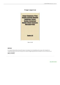 Integer Sequences