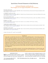 Personal Ornaments in Early Prehistory Setlement Dynamic And