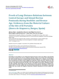 Proofs of Long-Distance Relations Between Central Europe and Inland Iberian Peninsula During Neolithic and Bronze Age