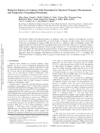 Reduction Kinetics of Graphene Oxide Determined by Electrical Transport Measurements and Temperature Programmed Desorption
