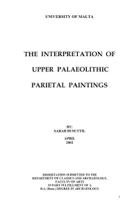 The Interpretation of Upper Palaeolithic Parietal