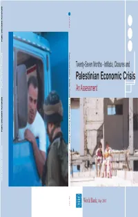Twenty-Seven Months -- Intifada, Closures