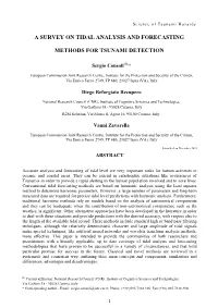 A Survey on Tidal Analysis and Forecasting Methods