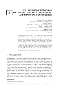 Collaborative Networks and Social Capital: A