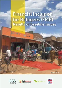 Financial Inclusion for Refugees (FI4R) Results of Baseline Survey