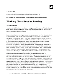 Working Class Hero Im Boxring