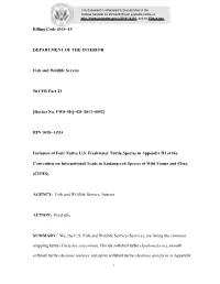 Docket No. FWS–HQ–ES–2013–0052]