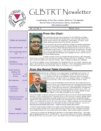 GLBTRT Newsletter