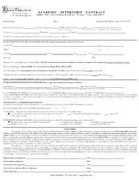 Internship Contract