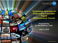 Technology, Innovation & Engineering Committee Report