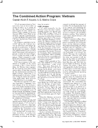The Combined Action Program: Vietnam Captain Keith F
