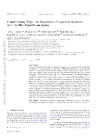 Constraining Type Iax Supernova Progenitor Systems with Stellar Population Aging