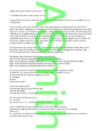 Hidden Retroshare Nodes Routed Via Tor Or I2P For