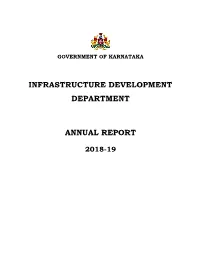 Infrastructure Development Department Annual Report